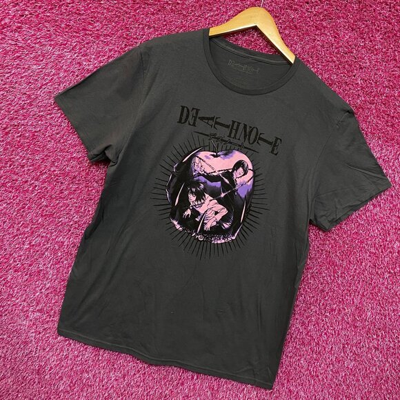 Death Note Light Yagami vs L in Ryuks Apple Anime Tee L - Picture 3 of 4
